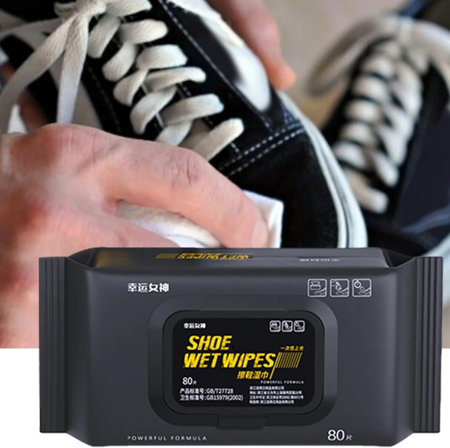 Instant Shoe Cleaning Wipes – 80 Count